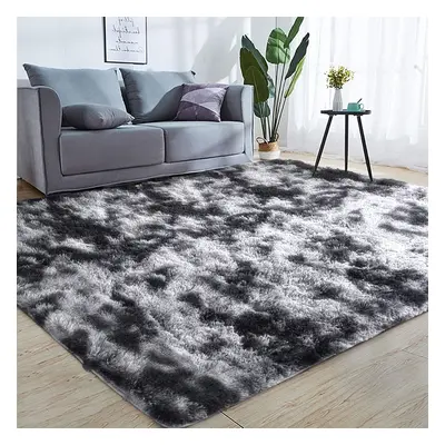 (Dark Grey, 200cm x 290cm (6ft 7" x 9ft 6")) Large Shaggy Rug Thick Pile Door Mat Runner Carpet