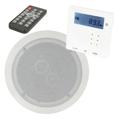 Wall Mounted Mini Bluetooth Amplifier & Stereo Ceiling Speaker Kit Stereo HiFi