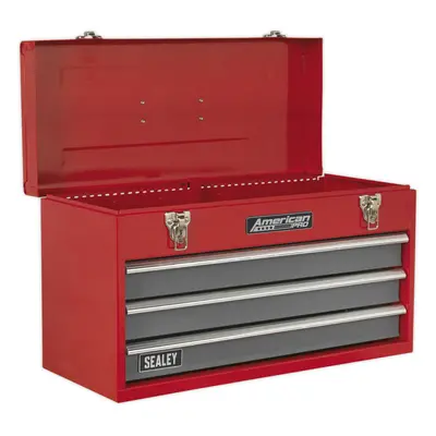 510 x x 300mm Portable Drawer Tool Chest - RED - Compact Storage Case Box