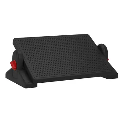 vidaXL Footrest Black Office Ottoman Small Footstool Tilt Angle Adjustable