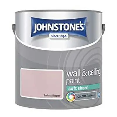 Johnstone's Wall and Ceiling Soft Sheen Emulsion Paint - Ballet Slipper 2.5L