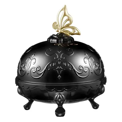 ANNA SUI Loose Face Powder Case Only - Refill Sold Separately, Black Vanity Case with Butterfly 