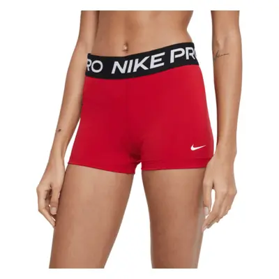 Nike Womens Pro 3 Training Shorts gym RedBlackWhite Small