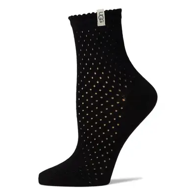 UGG Women's Adabella Quarter Sock Socks Black O/S