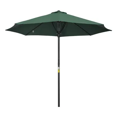 Outsunny Outdoor Market Table 3(m) Parasol Umbrella Sun Shade with Ribs, Green