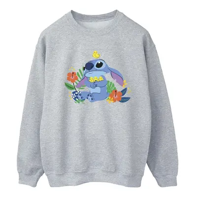 (M, Sports Grey) Disney Womens/Ladies Lilo & Stitch Birds Sweatshirt