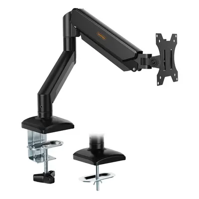 VonHaus Single Monitor Arm Desk Mount for to Inch Screens, Height Adjustable Gas Spring Monitor 