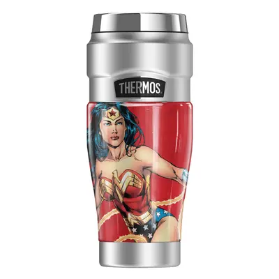 THERMOS Wonder Woman Character STAINLESS KING Stainless Steel Travel Tumbler Vacuum insulated Do