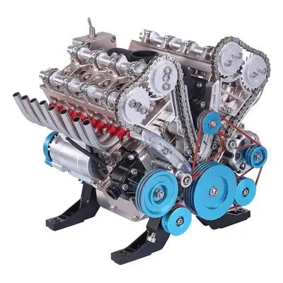 Adult Resin Ornament Mini Inline Eight Cylinder Engine Model Kit Toy