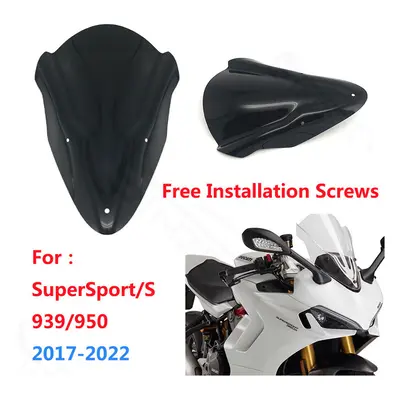 (450MM Black) For DUCATI 950 Supersport SuperSport 939S 950S Super Sport Windscreen