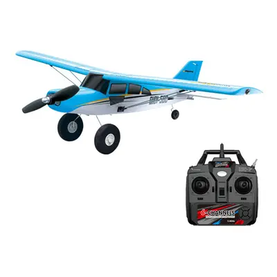 (Blue) Qidi560 Moore M7 Off-road RC Plane 4CH Brushless Remote Control Airplane Fixed Wing Aircr