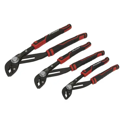 3 Piece Water Pump Pliers Set - 200mm 250mm 300mm Pliers - Quick Release