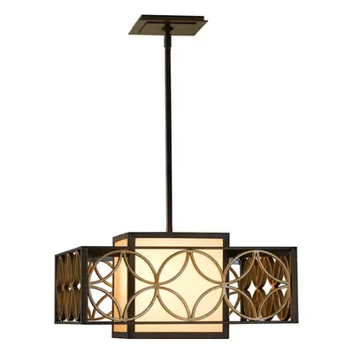 1 Chandelier LIght Heritage Bronze Parissiene Gold LED E27 100W