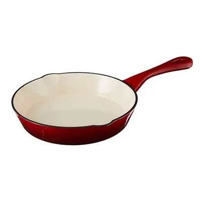 Crock Pot Artisan Inch Enameled Cast Iron Round Skillet, Scarlet Red