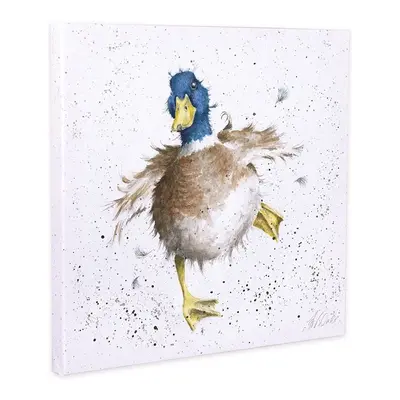 Wrendale Waddle and Quack 20cm Canvas - Handmade Duck Wall Art by Hannah Dale