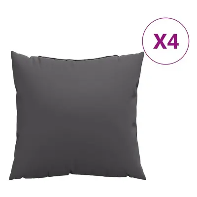 vidaXL Throw Pillows pcs Anthracite 23.6""x23.6"" Fabric