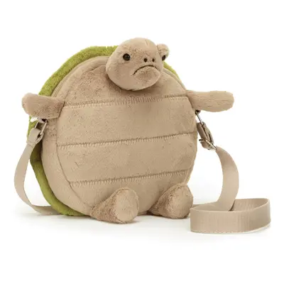 Jellycat Timmy Turtle Plush Bag 10"" | Crossbody & Shoulder Purse | Fun & Unique Handbag