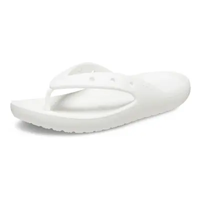 Crocs Unisex Classic Flip Flops 2.0 Sandals for Women and Men White