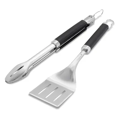 Weber Precision Tongs & Spatula Grilling Tool Set Stainless Steel