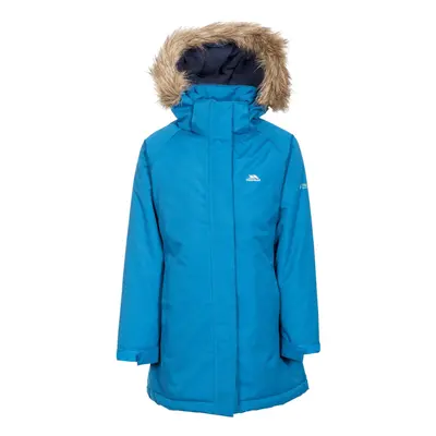 (7-8 Years, Cosmic Blue) Trespass Childrens Girls Fame Waterproof Parka Jacket