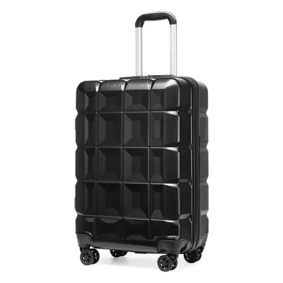 (20 inch) Black Lightweight ABS Hard Shell Luggage with TSA Lock Spinner Wheels