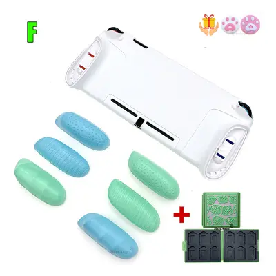 (White Green Blue C) TPU GripCase For Nintendo Switch MaxCarry Protective Case Shell Ergonomic H