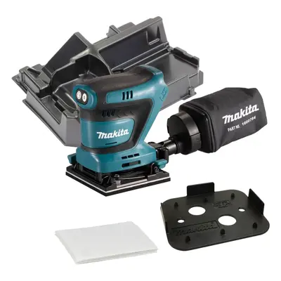 Makita DBO481Z 18v LXT 114mm 1/4 Sheet Finishing Cordless Palm Sander + Inlay