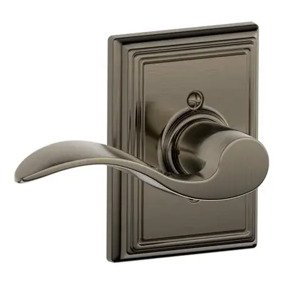 SCHLAGE Accent Lever with Addison Trim Non-Turning Lock in Antique Pewter - Left Handed - F170 A