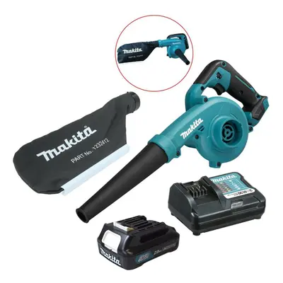 Makita UB100 12v CXT Cordless Garden Leaf Blower Dust Vacuum +Bag 1x 2ah Battery