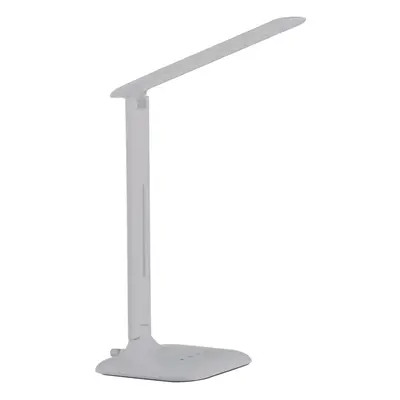 Table Desk Lamp Colour White Steel Touch On/Off DIm Bulb LED 2.9W Included