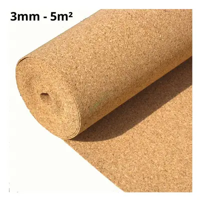 Cork Roll 3mm - 5m2 (53.81sqft)