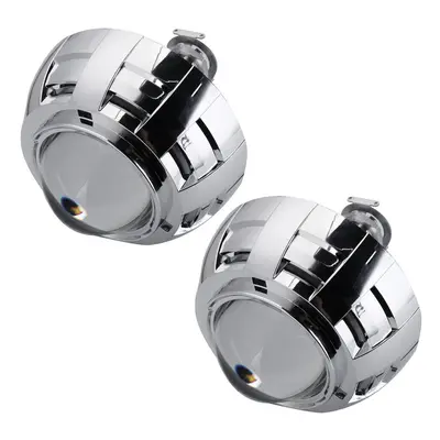 New Pair 3Inch HID Bi-Xenon Projector Lens Headlights Shroud H1 H4 H7 Car Headlight Retrofit