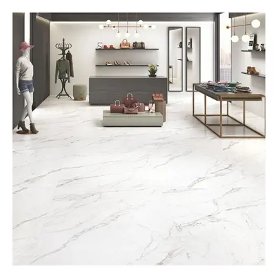 48Pcs Square Self Adhesive Stone Effect Floor Tiles