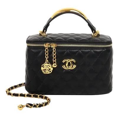 (Black) Versatile cosmetic bag, fashionable shoulder crossbody bag