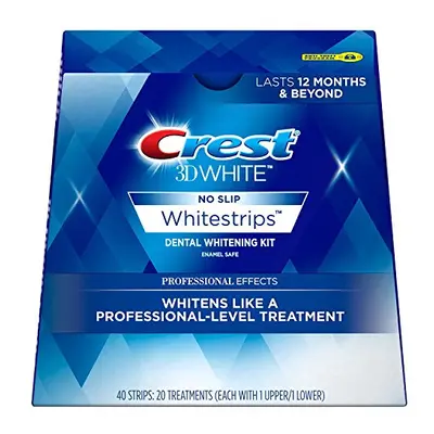 Crest 3D No Slip Whitestrips Professional Effects Teeth Whitening Kit ea