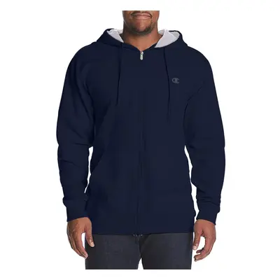 Champion Big and Tall Men's Fleece Zip Up Hoodie Jacket Navy