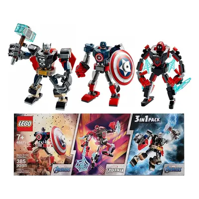 Lego Super Heroes Marvel Tri-Pack Included: Marvel Avengers Classic Thor Captain America & Spide