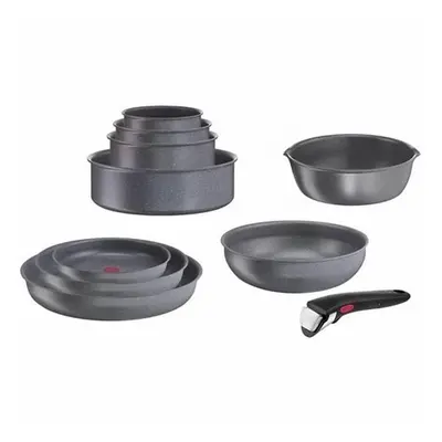 Tefal Ingenio Natural Force L3969202 Set of Frying Pans 22/26 cm with Non-Stick Handle, Suitable