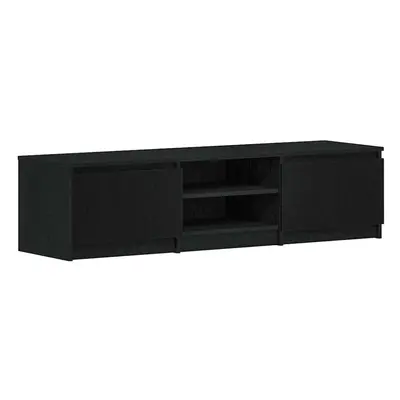 vidaXL TV Cabinet Black Oak 140x40x35.5 cm Engineered Wood TV stand