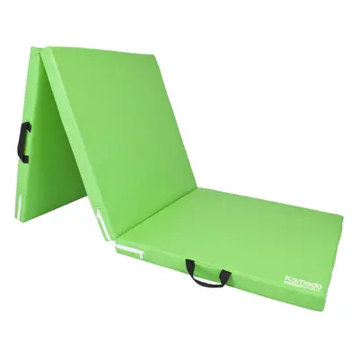 (Green) Tri Folding GYM MAT Yoga Exercise Floor