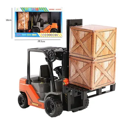 New 1:12 Scale Forklift Truck Model Car Construction Vehicle Collection Gift Toy