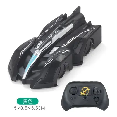 (Black) Children Climbing Remote Control Cars Cool Dependence On Wall Racing Toy Cars Little Boy