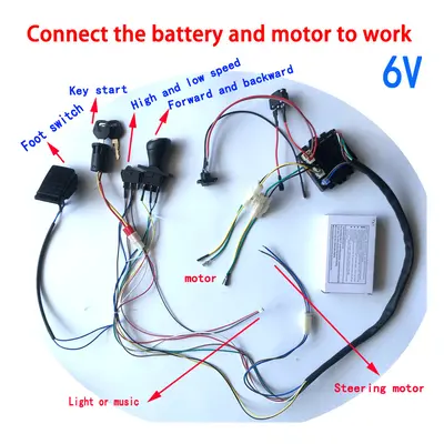 (6V RX18) Self-Made High-Power Children Electric Ride on Baby Car Switch Remote Control Controll