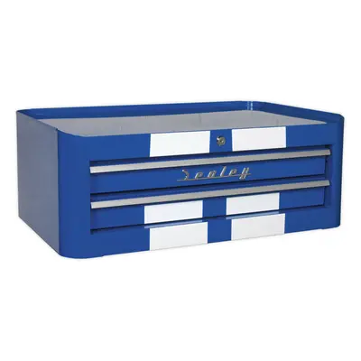 710 x x 270mm RETRO BLUE Drawer MID-BOX Tool Chest Lockable Storage Unit