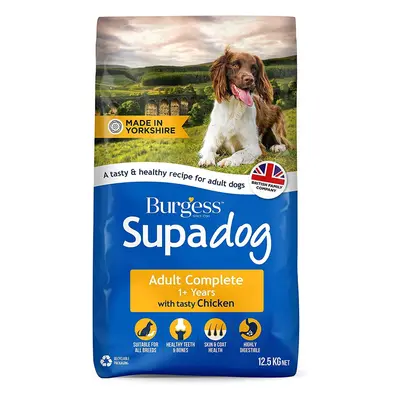 Burgess Supadog Adult dry dog food with tasty chicken 12.5 kg