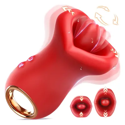 Vibrator Adult Sex Toys for Women - 3in1 Handle Mouth-Shaped Vibrators