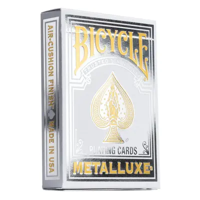 Bicycle Metalluxe Silver Playing Cards - Premium Metal Foil Finish - P