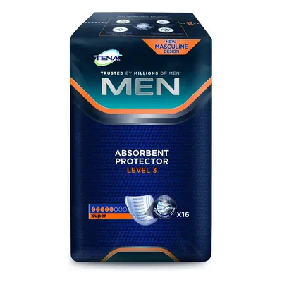 TENA Men Level Incontinence Pad (Pack of 16)