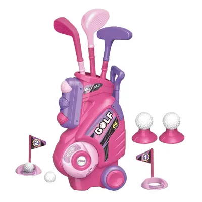 (Pink) Golf Set Indoor And Outdoor Toys Club Sports For Boys Girls