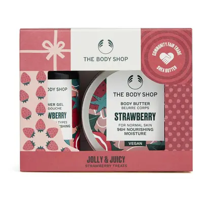 Jolly & Juicy Strawberry Treats Body Care Holiday Gift Set, Vegan, 2-Piece Set